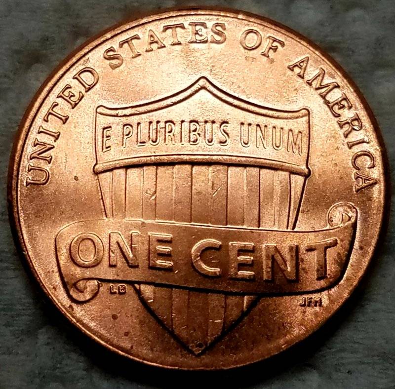 2018-P-Lincoln-Cent-Retained-Interior-Die-Break-Near-Top-Of-Head?